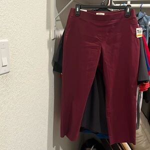 Brand new Maroon capris pants Small
